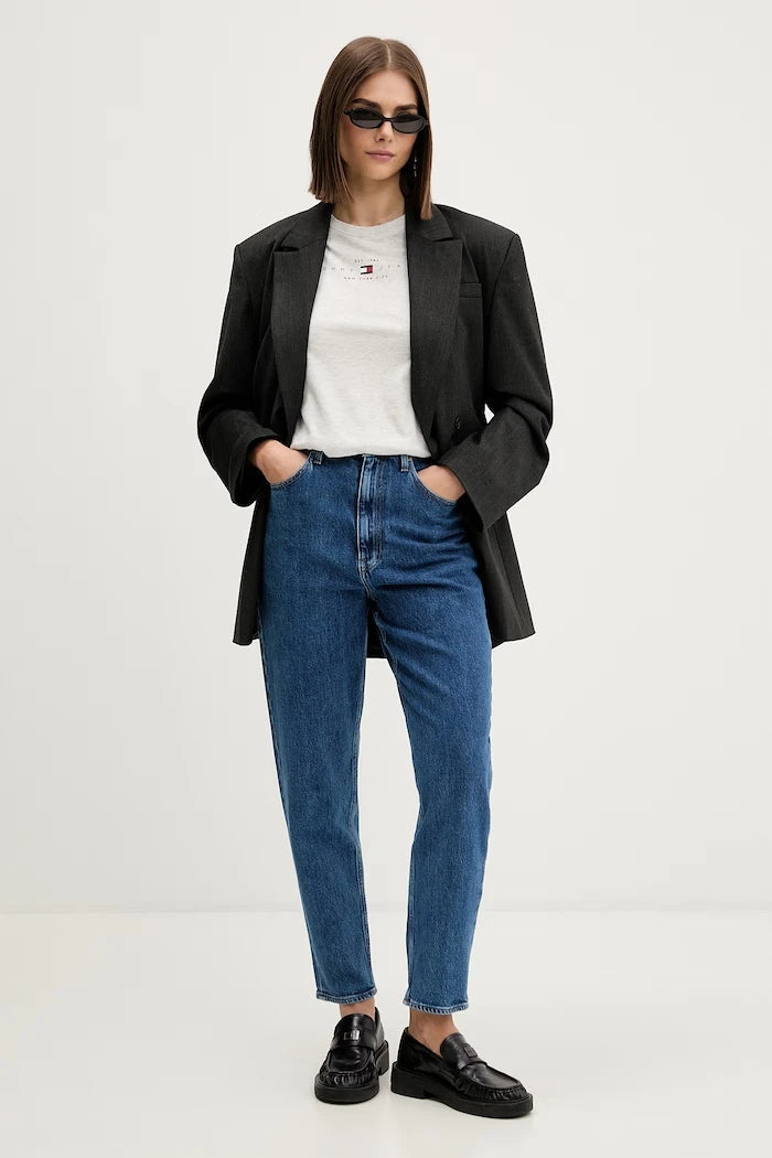 Tommy Jeans тениска дамска с памук