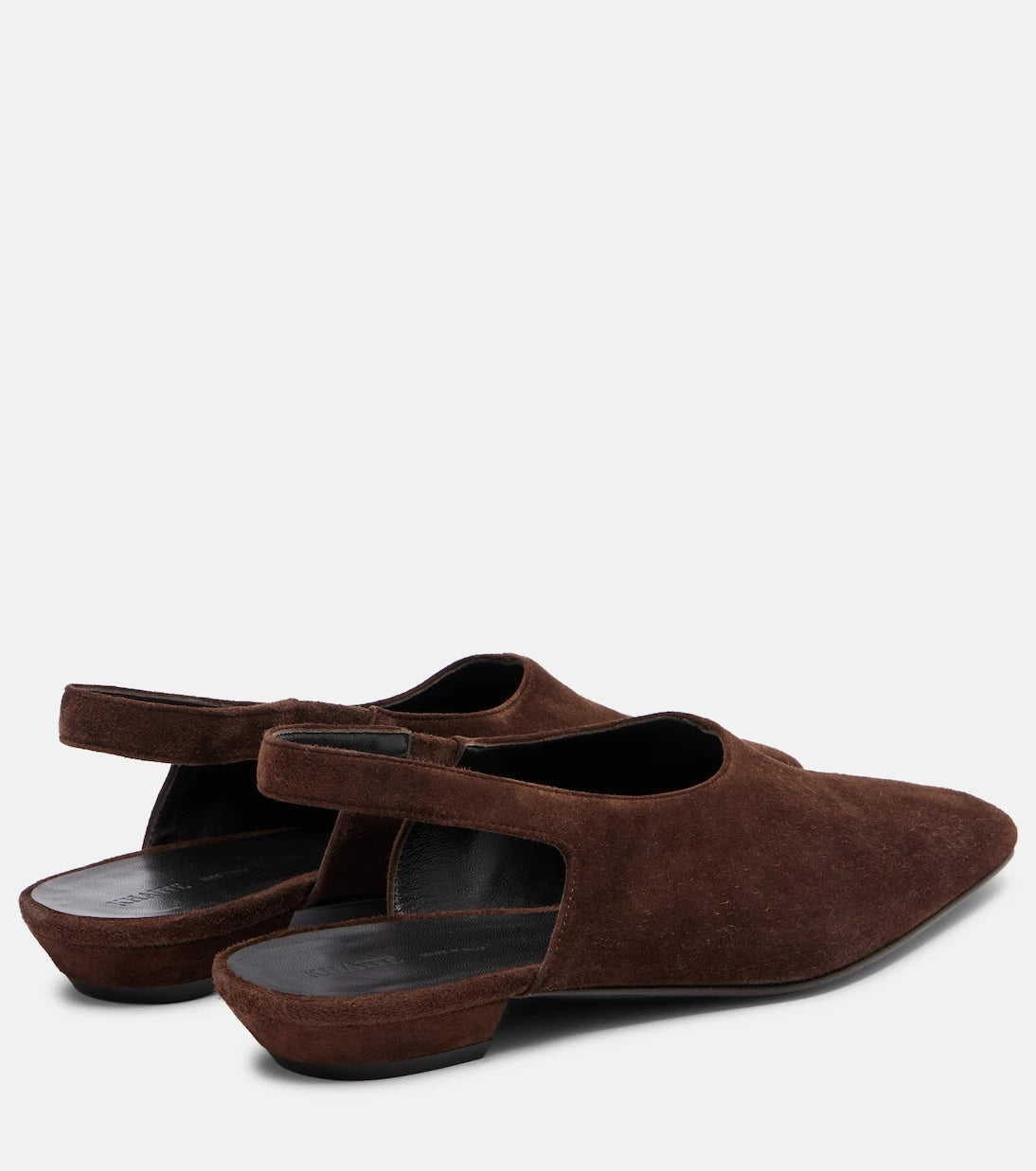 Khaite - Cecilia suede slingback flats
