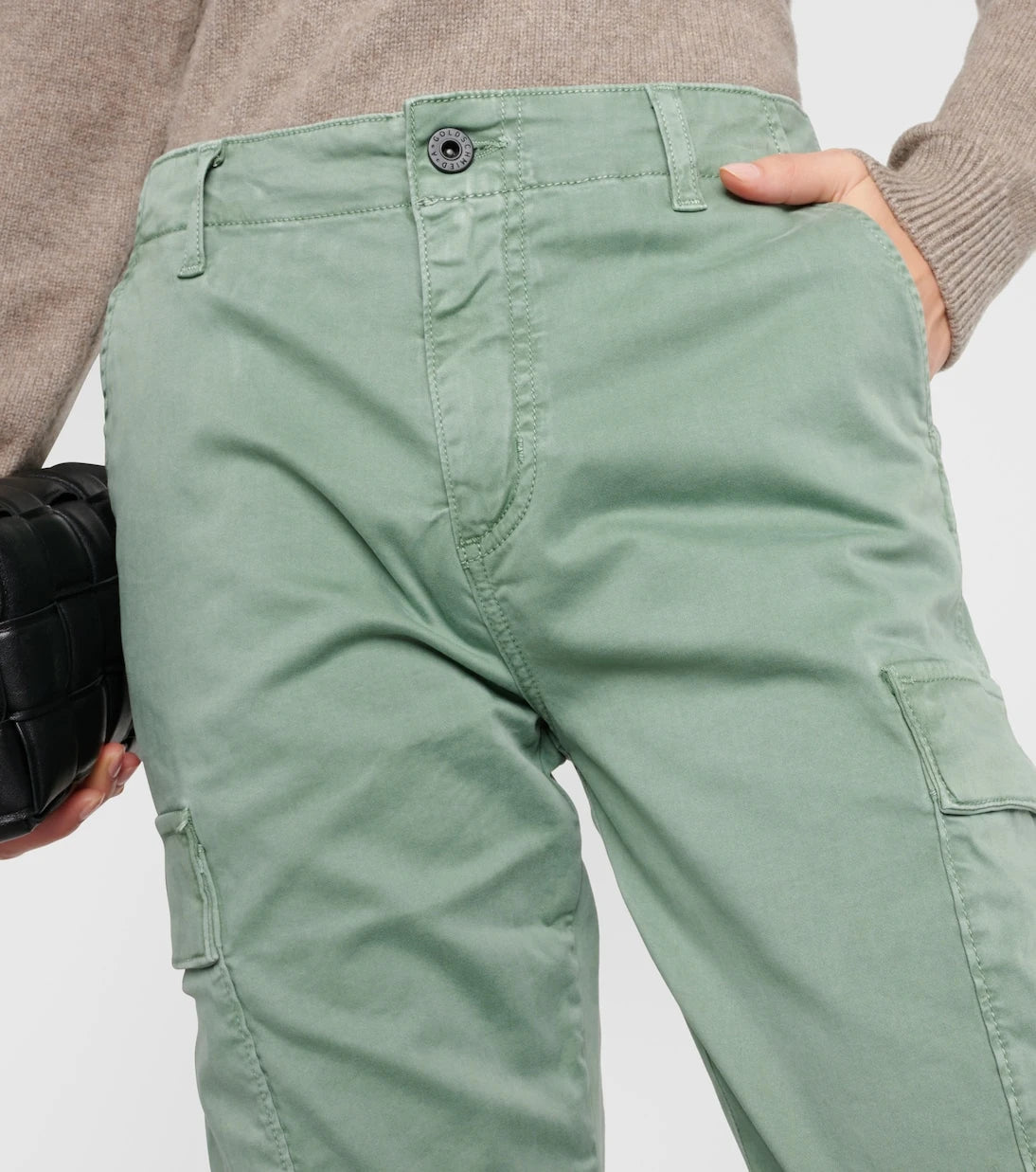 AG Jeans - بنطلون كارجو بقصة مستقيمة