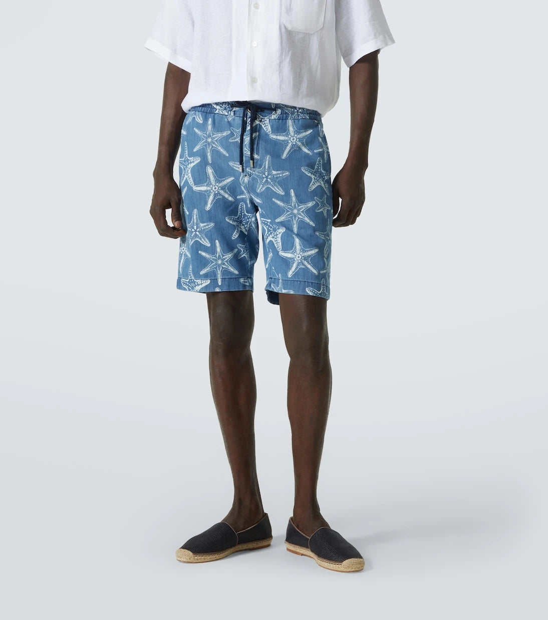 Vilebrequin - Printed denim Bermuda shorts