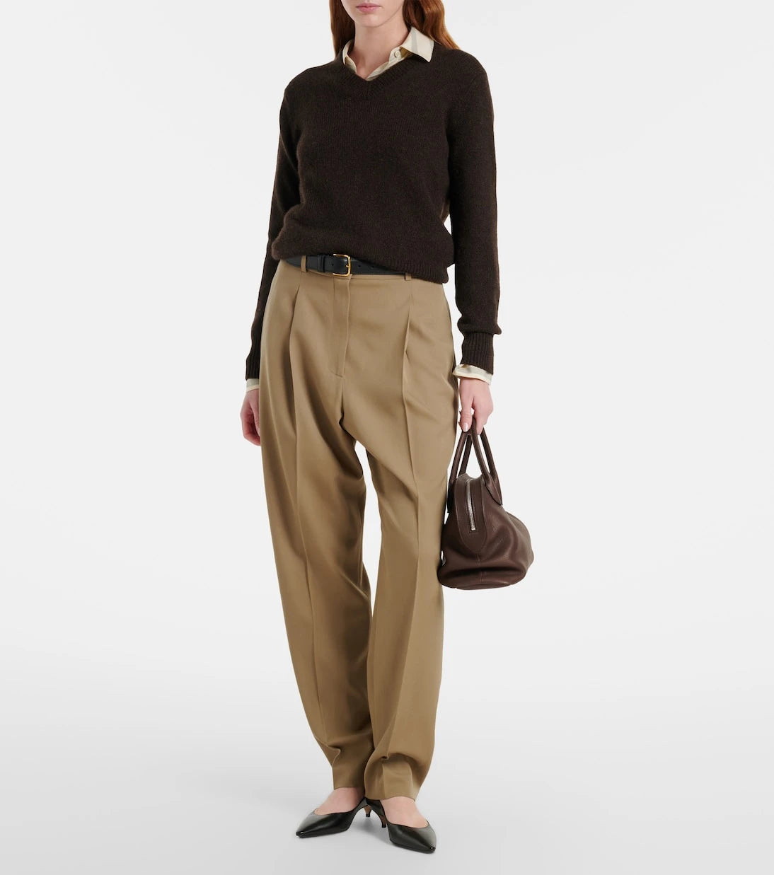 The Row - Agnes 12 Medium leather tote bag