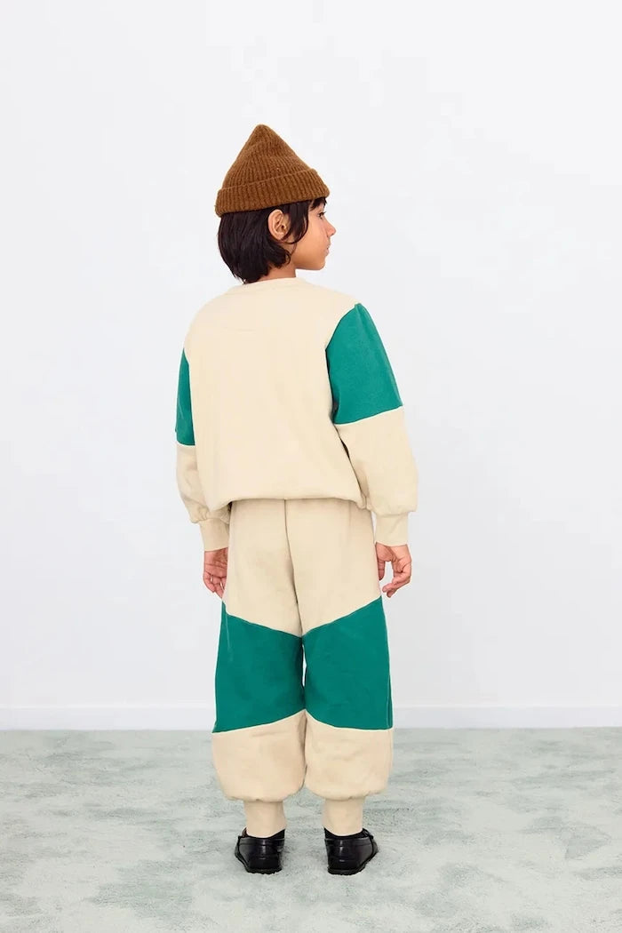 Детски памучен суичър Tinycottons TINY COLOR BLOCK SWEATSHIRT