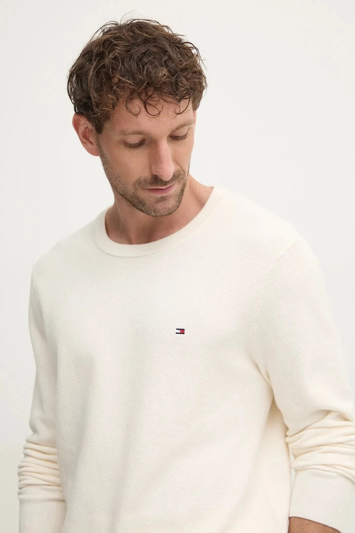 Tommy Hilfiger erkek pamuklu kazak