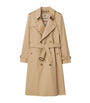 Burberry Beige Long Kensington Heritage Trench Coat