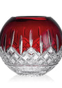 Crystal Lismore Red Rose Bowl (20cm)
