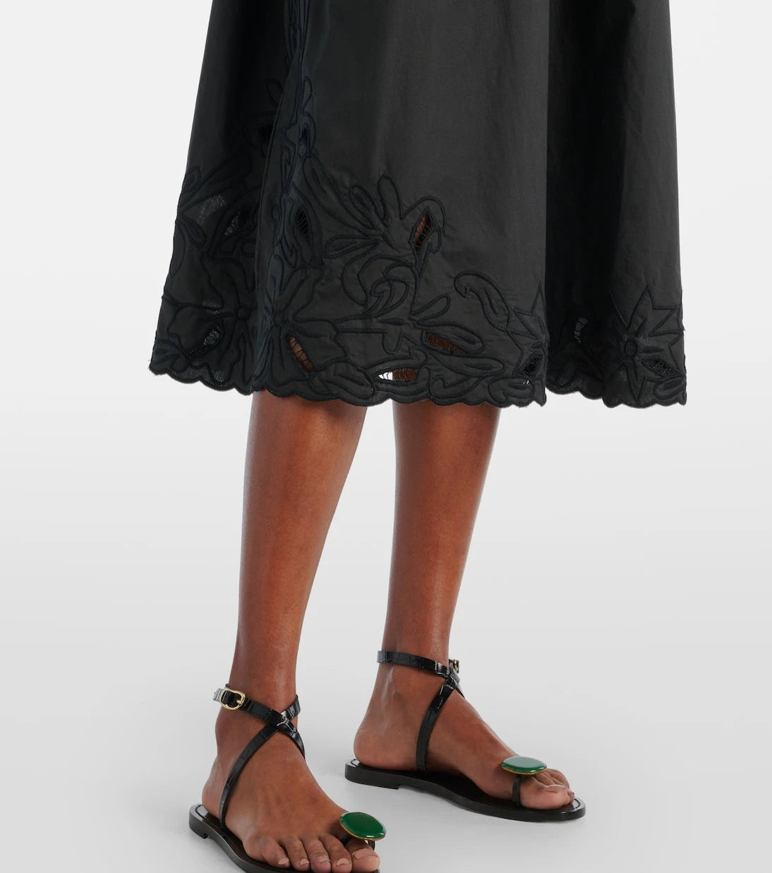 Juliet Dunn - Floral embroidered cotton minidress