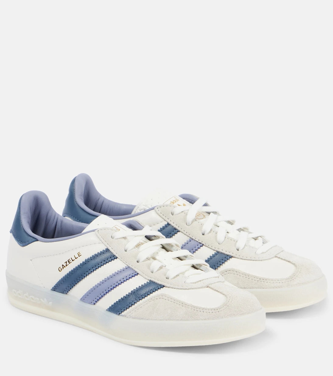 Adidas - حذاء رياضي غازيل من الجلد بحواف من الشمواه