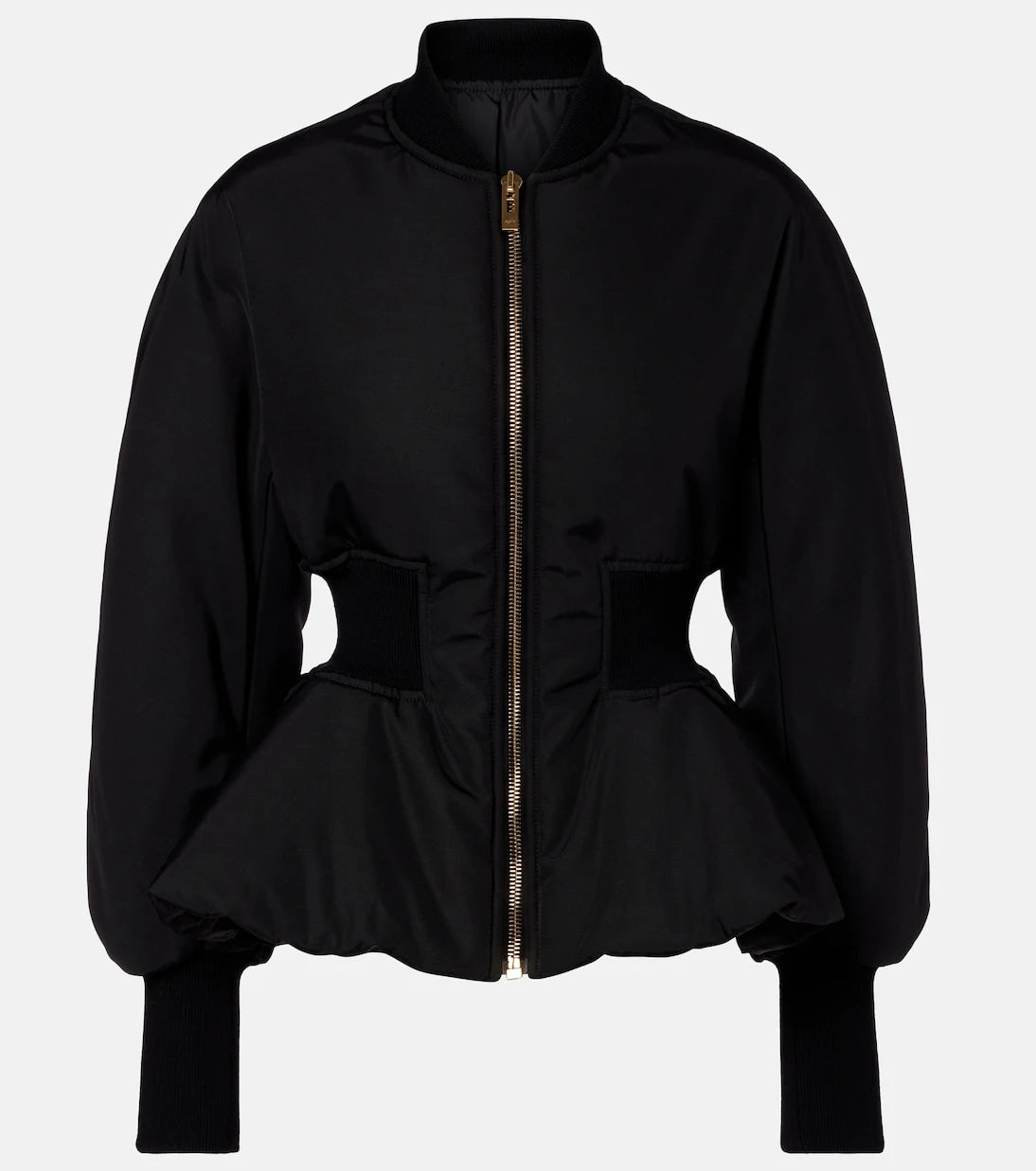 Alaïa - Peplum bomber jacket