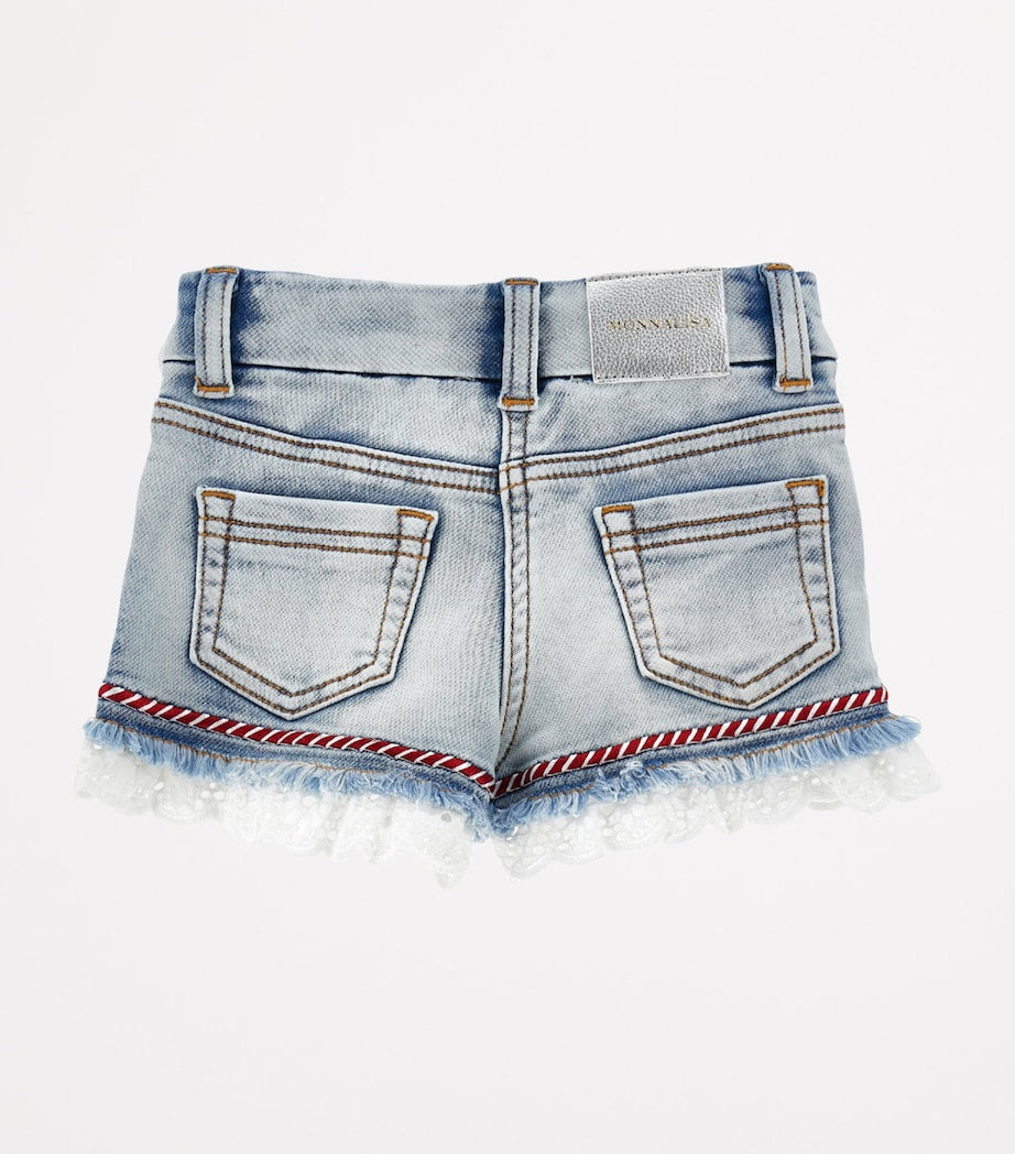 Monnalisa Rope-Detail Denim Shorts (2-12 Years)