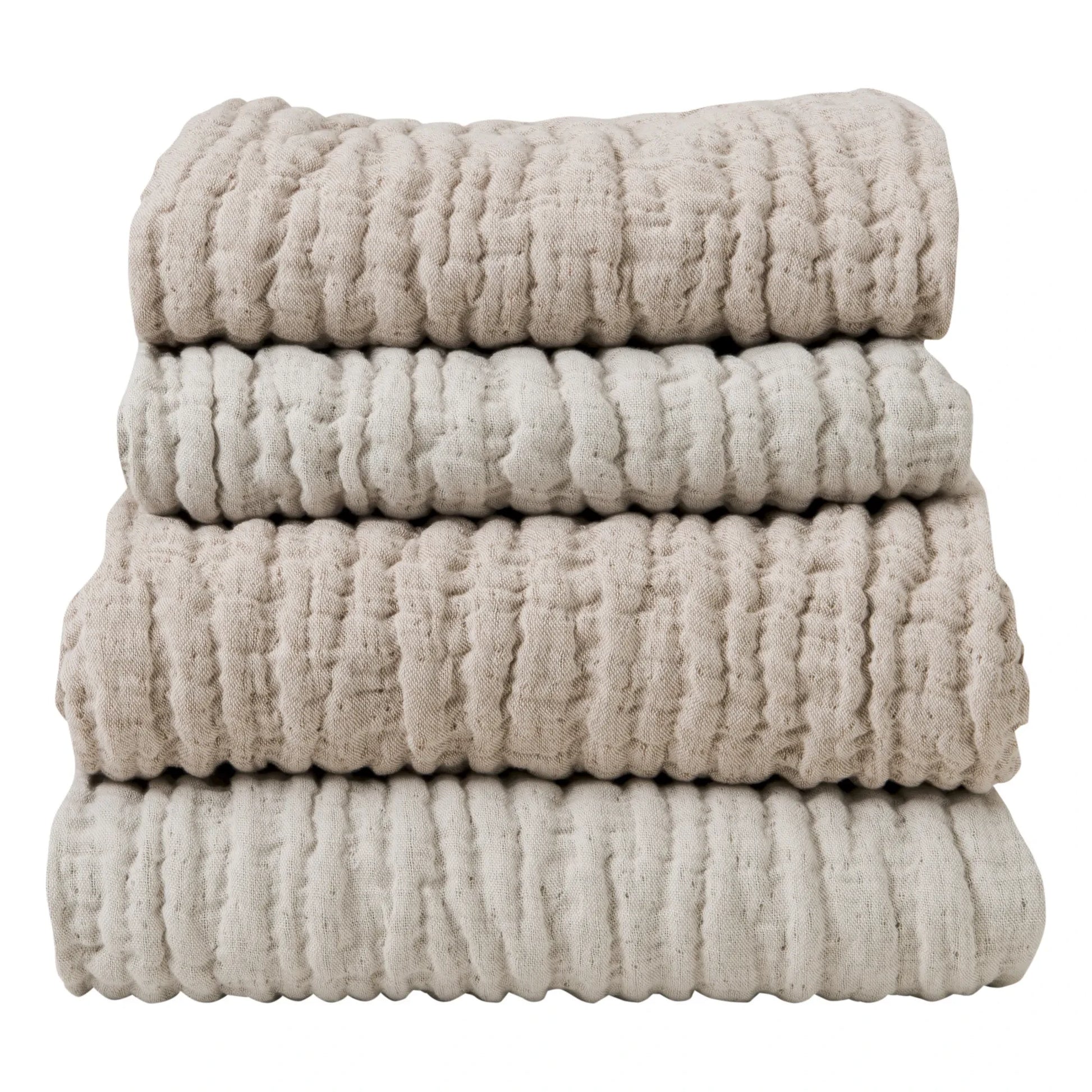 garbo&friends - Mellow linen cotton throw | Blush