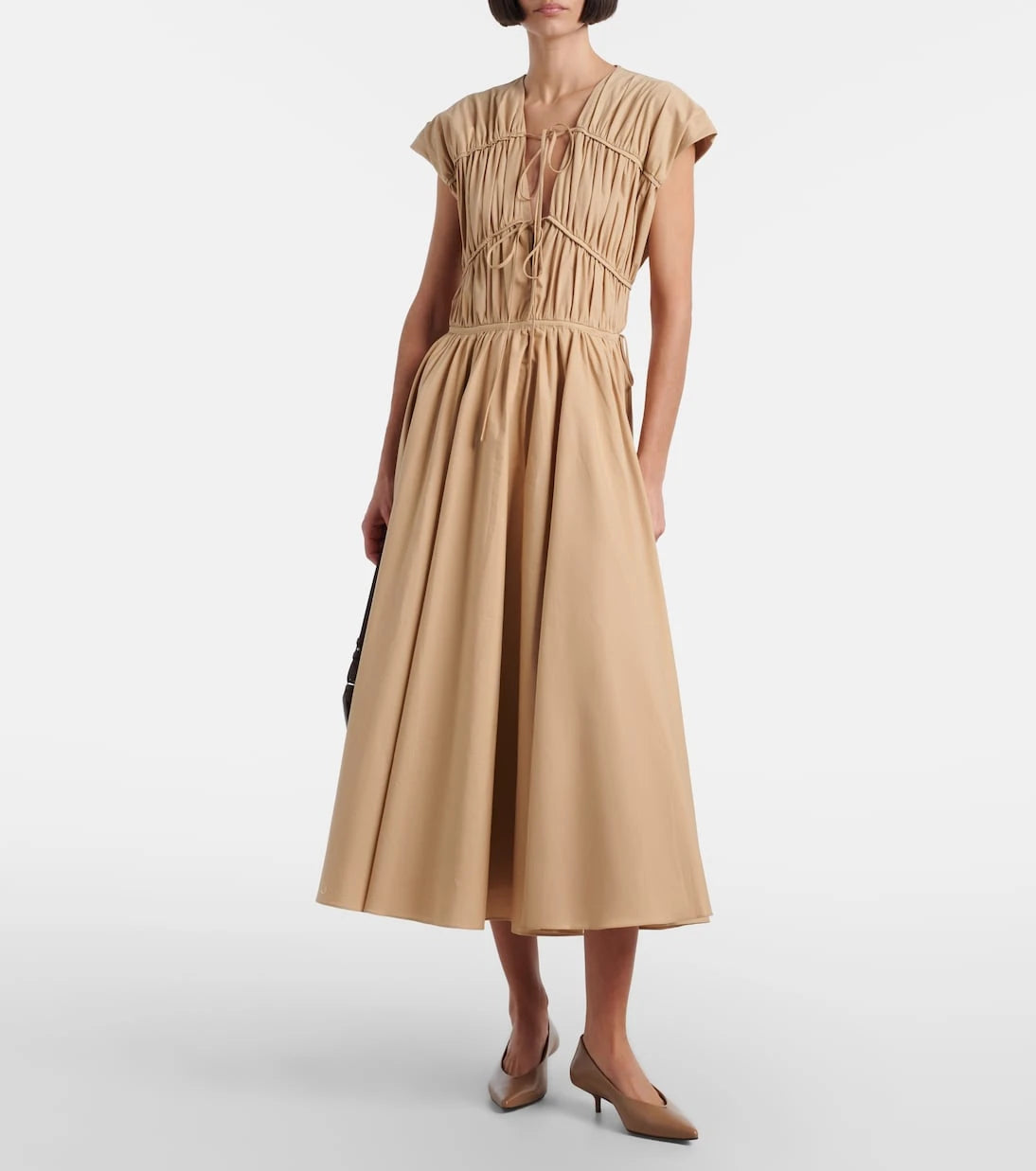 Tove - Ceres gathered cotton midi dress