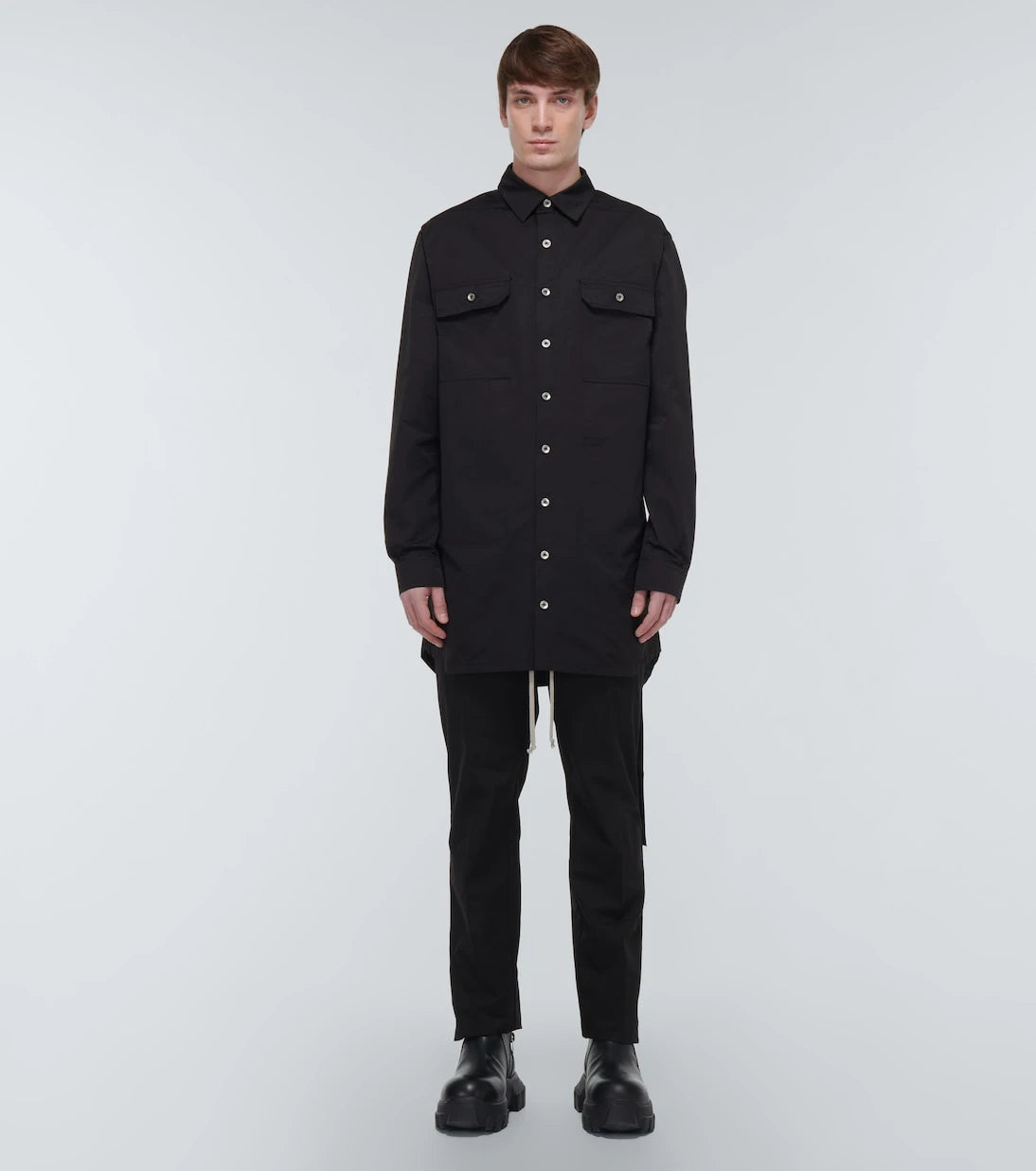 Rick Owens - Cotton-blend poplin overshirt