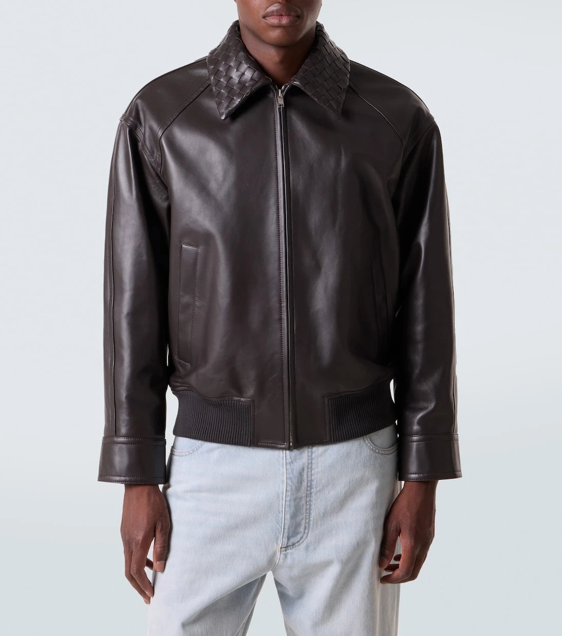 Bottega Veneta - Intrecciato leather jacket