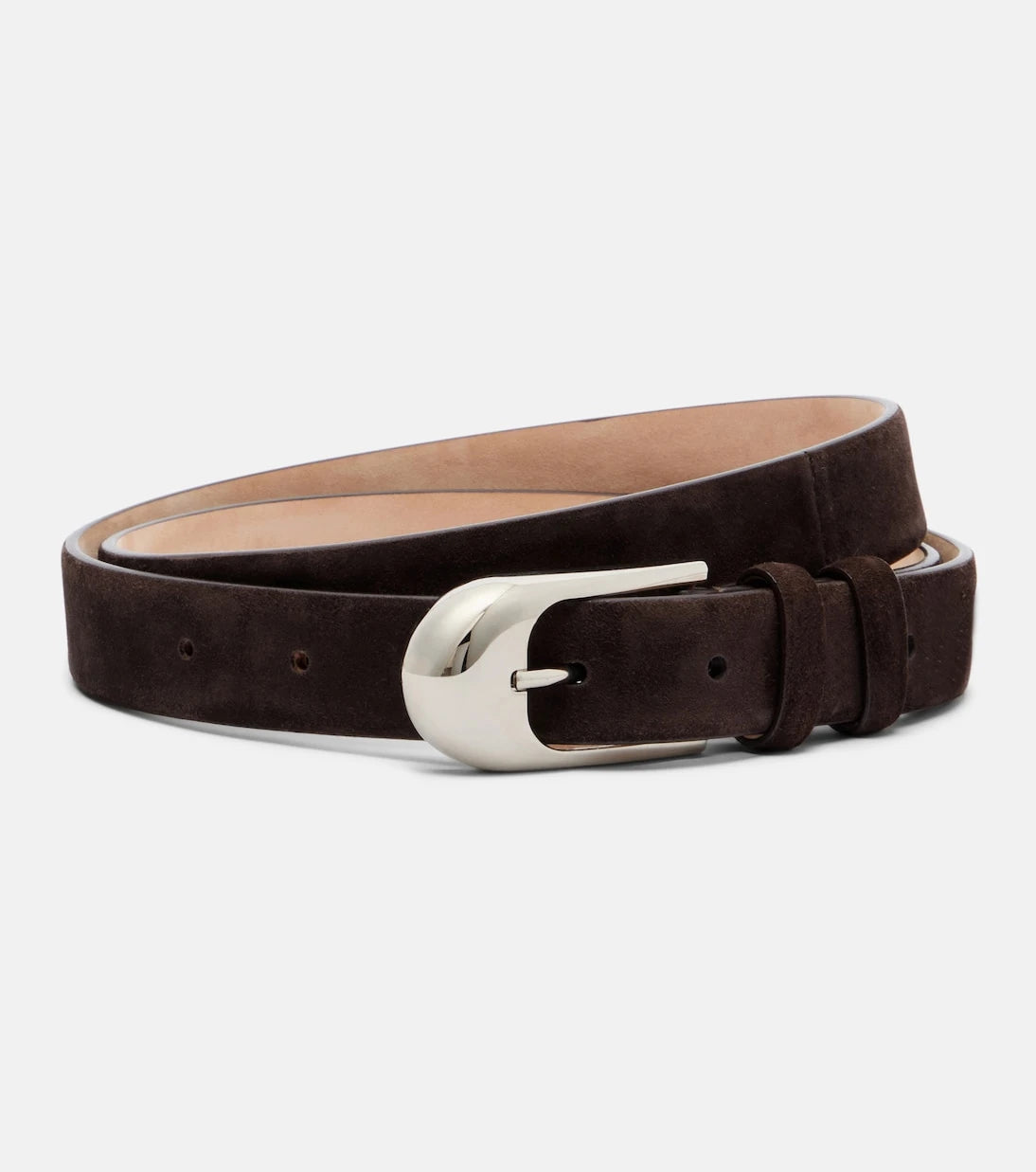 Khaite - Dome suede belt
