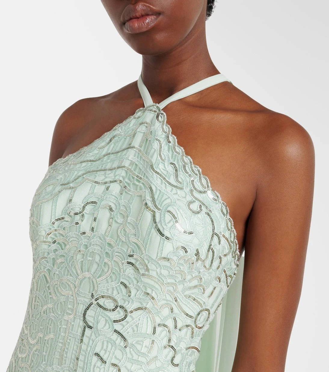 Elie Saab - Sequined silk-blend gown