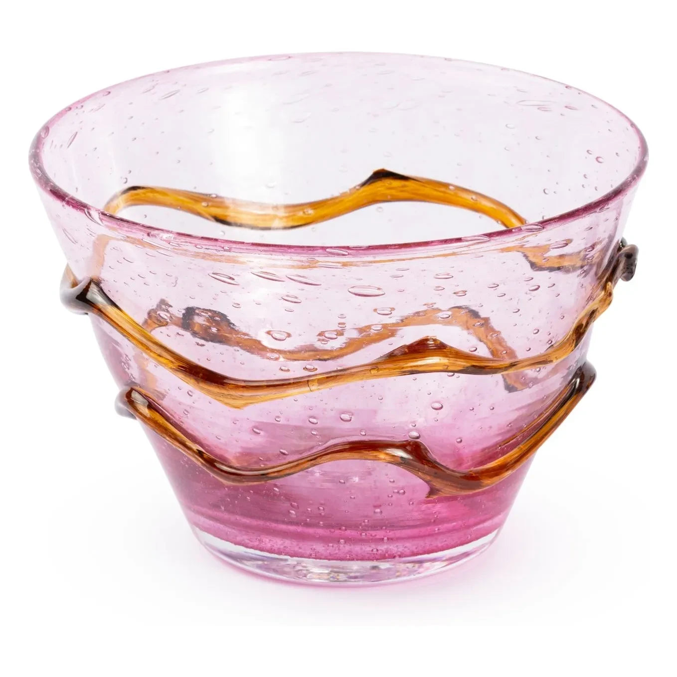 Denise - Romeo glass salad bowl | Fuchsia