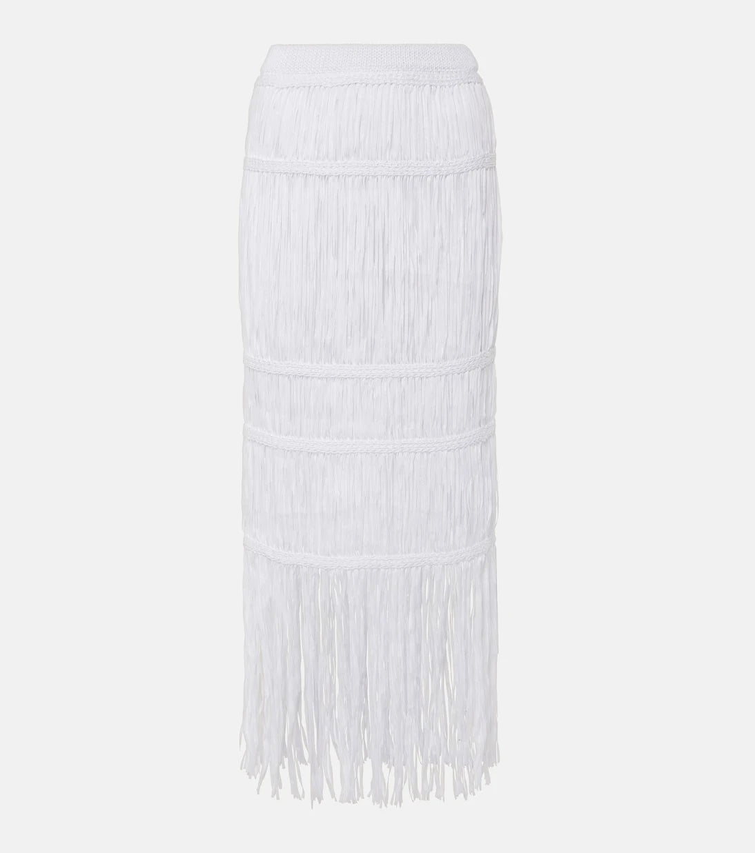 Simkhai - Yarra fringed cotton midi skirt