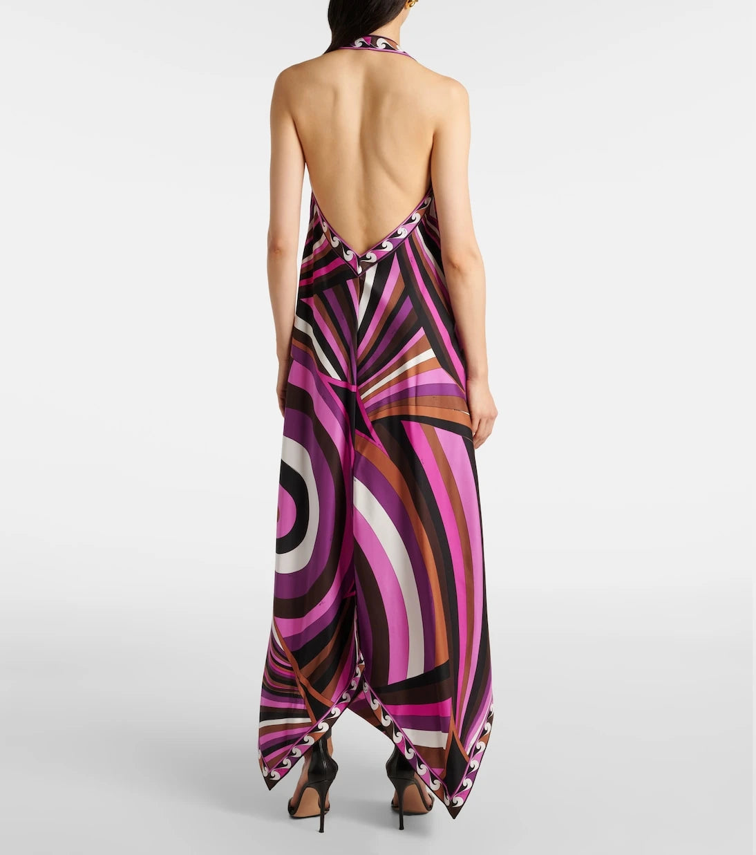 Pucci - Iride silk twill maxi dress
