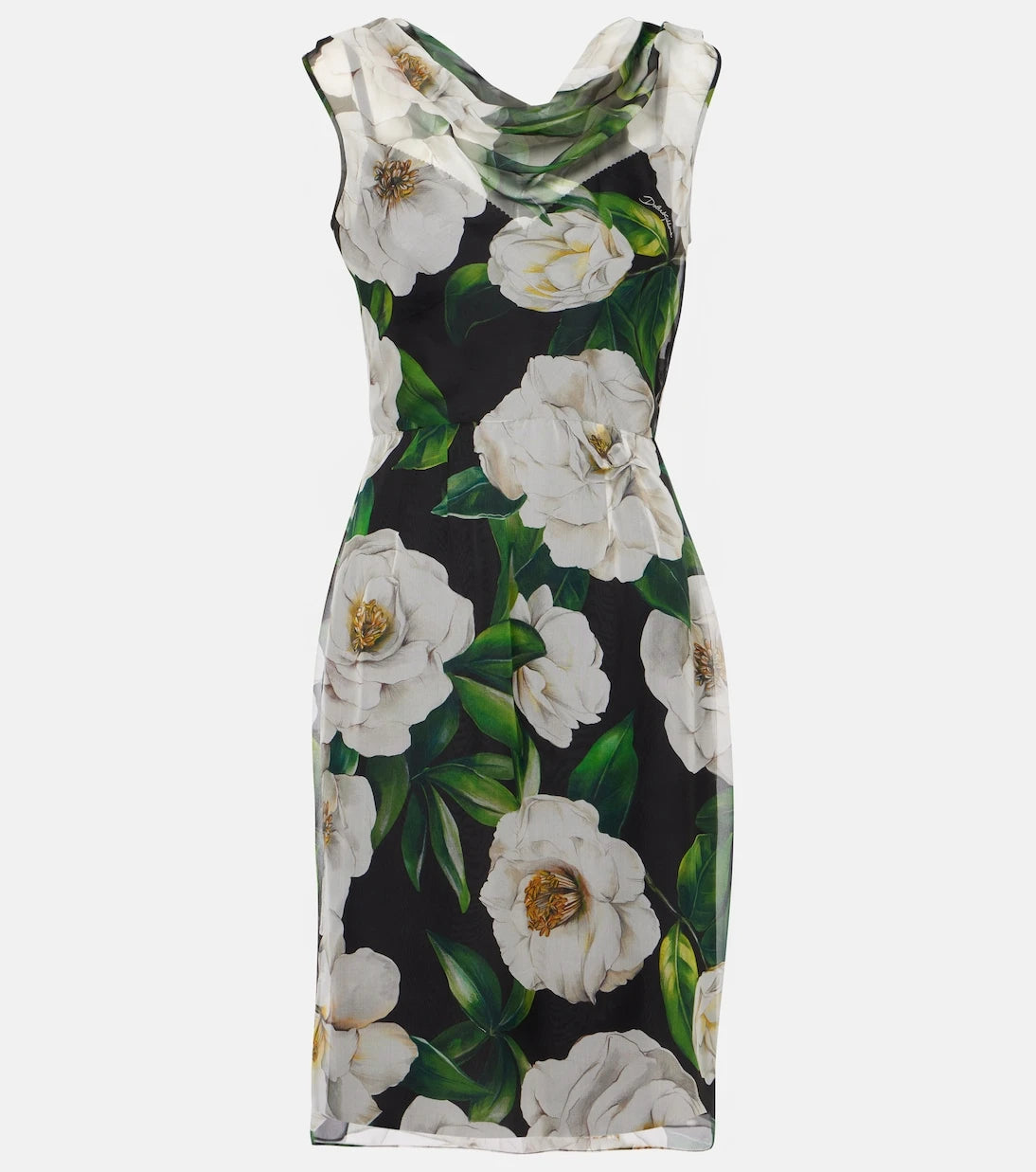 Dolce&Gabbana - Floral silk chiffon cocktail dress