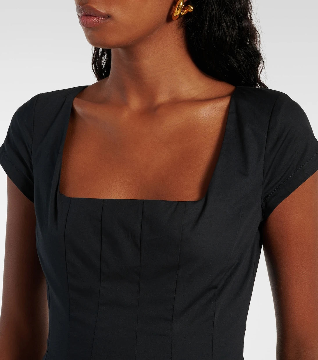 Staud - Cotton poplin midi dress