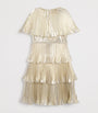 Self-Portrait Kids Metallic Tiered Cape Dress (3-12 Years)