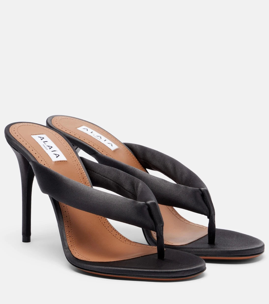 Alaïa - Padded thong sandals