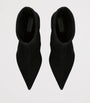 Black Suede Heeled Boots 55