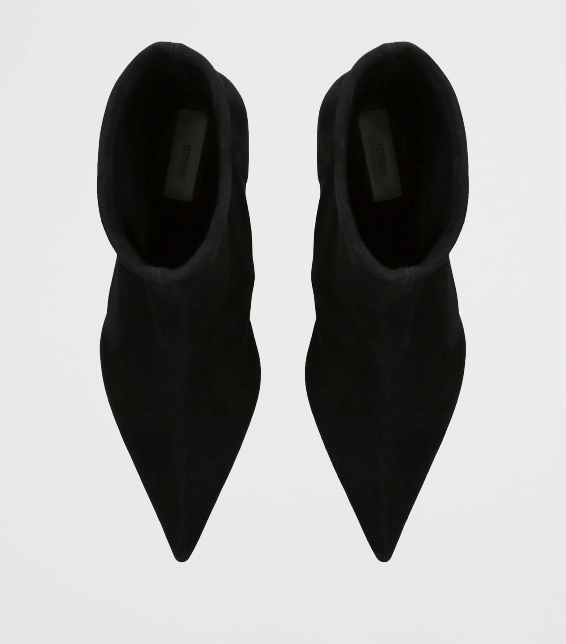 Black Suede Heeled Boots 55