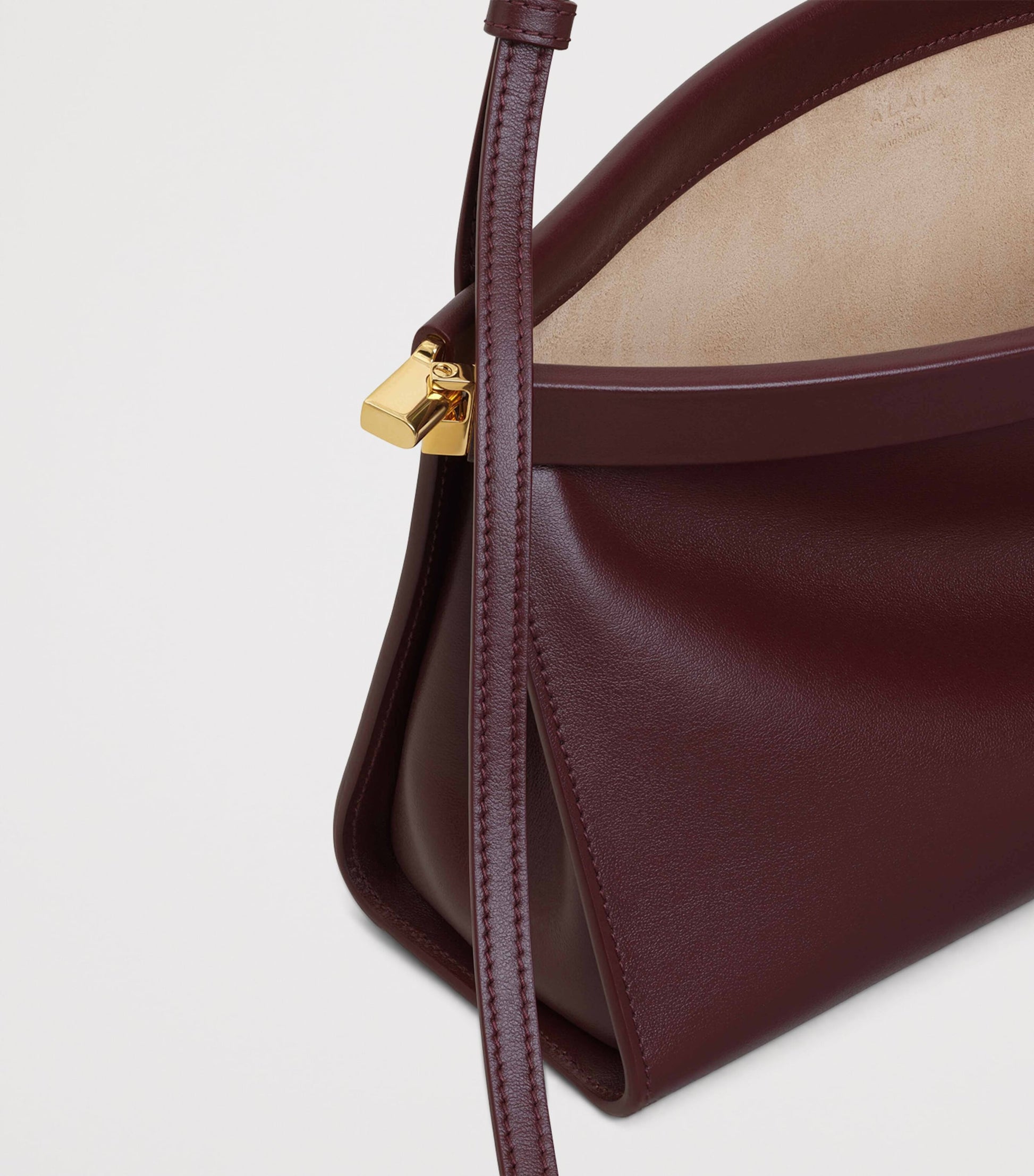 Alaïa Medium Leather Le Click East West Shoulder Bag