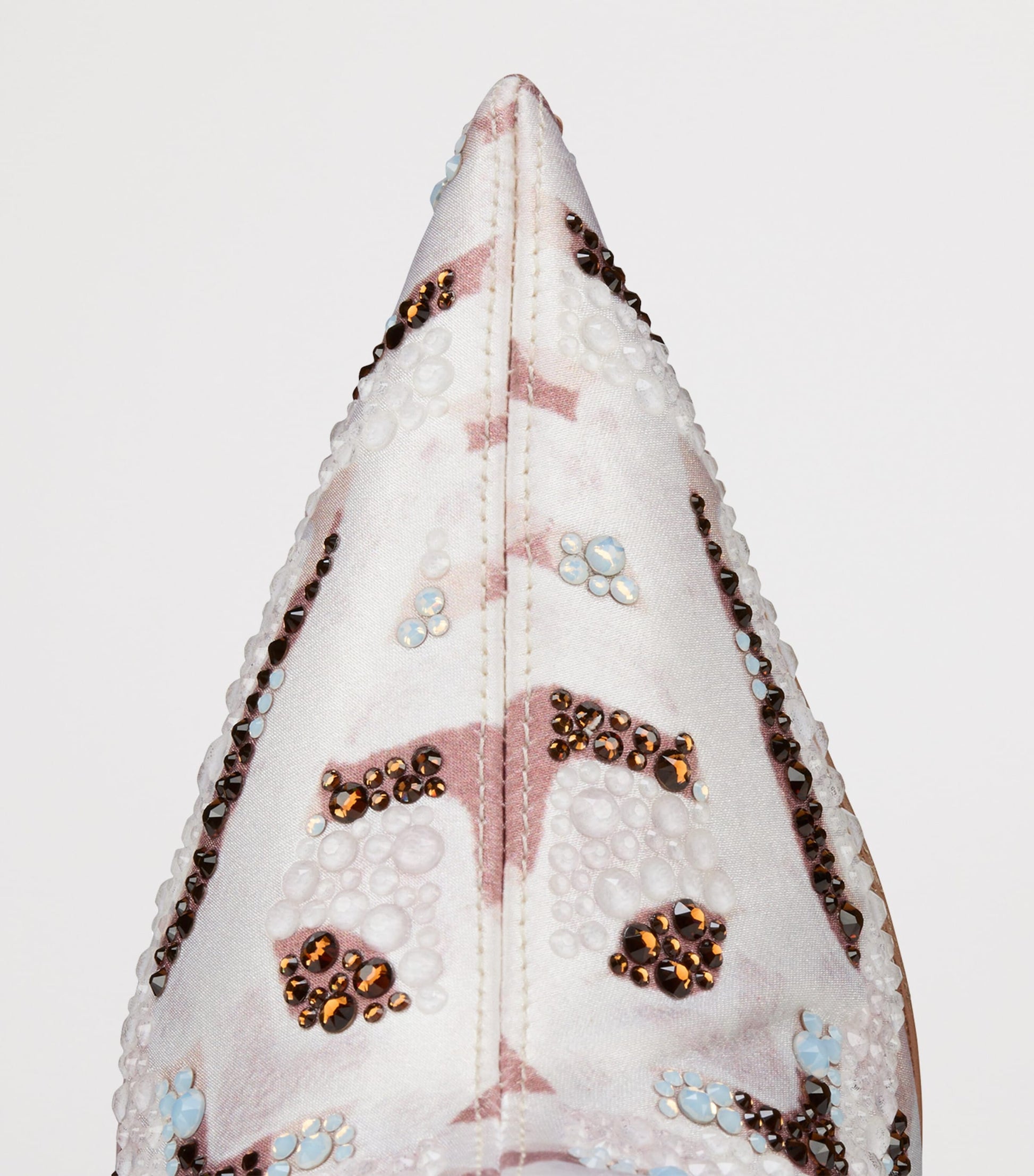 Multi Miss Z Silk Embellished Knee-High Boots 100