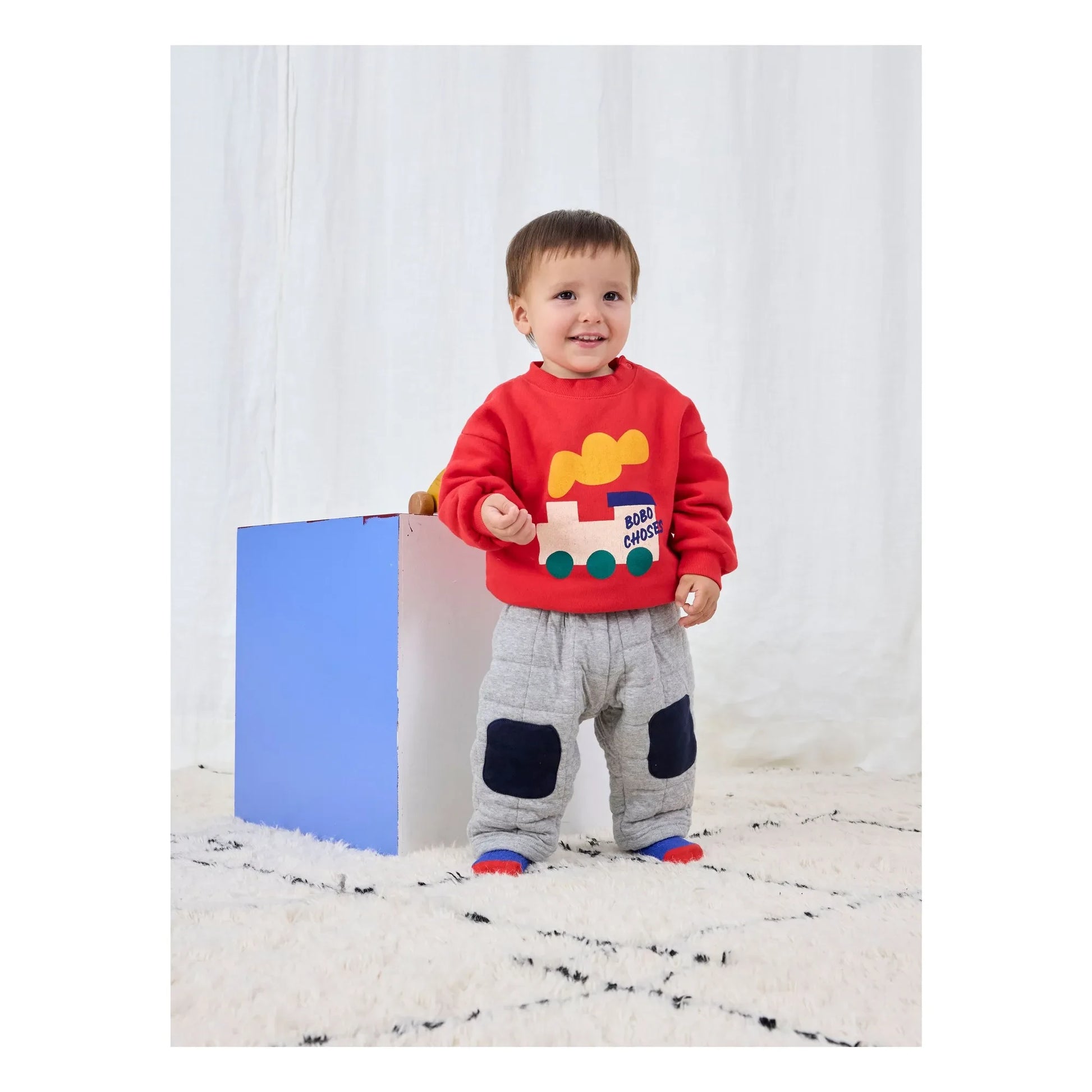 Bobo Choses - Quilted jogger | Heather grey