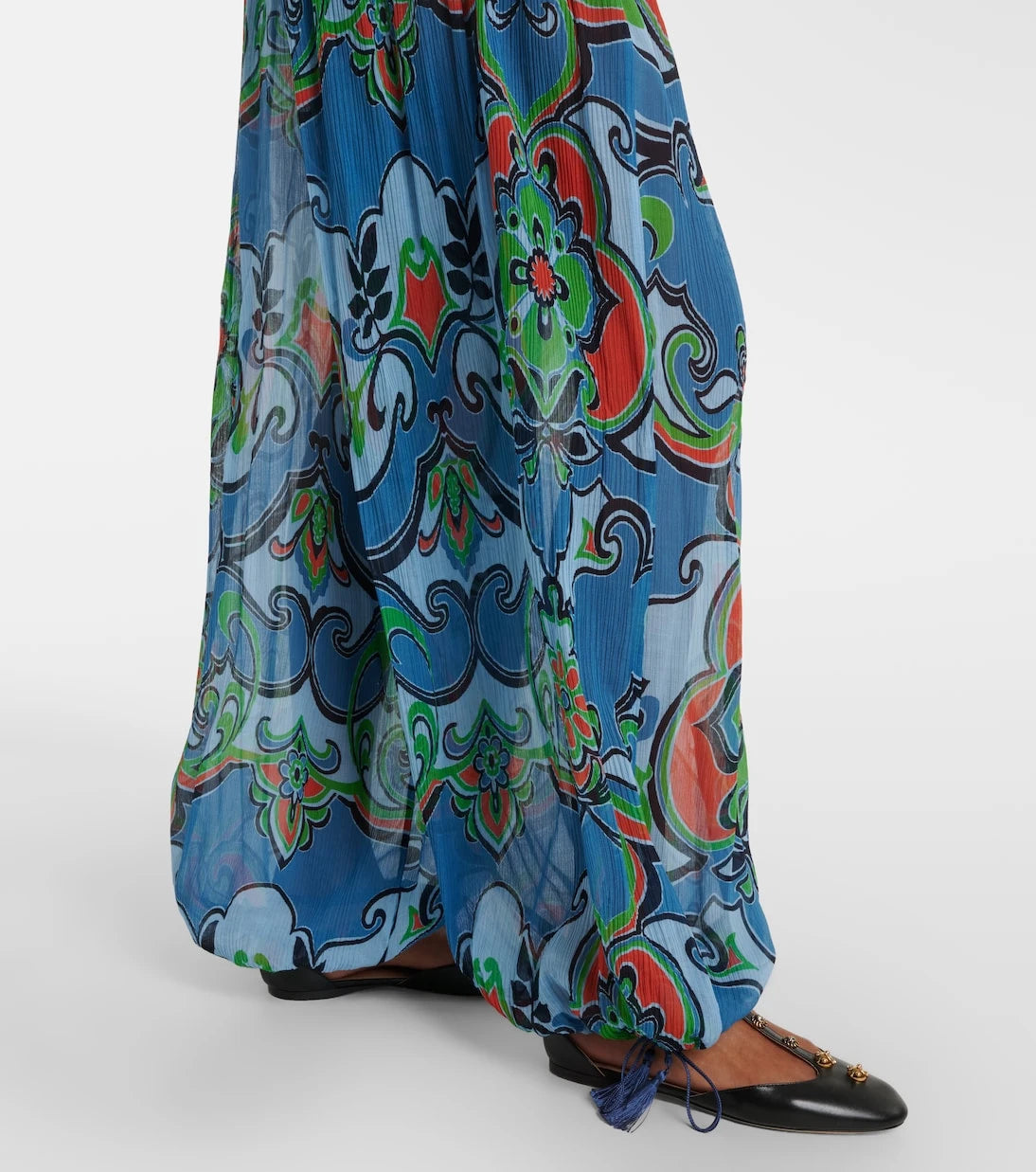 Etro - Printed wide-leg pants