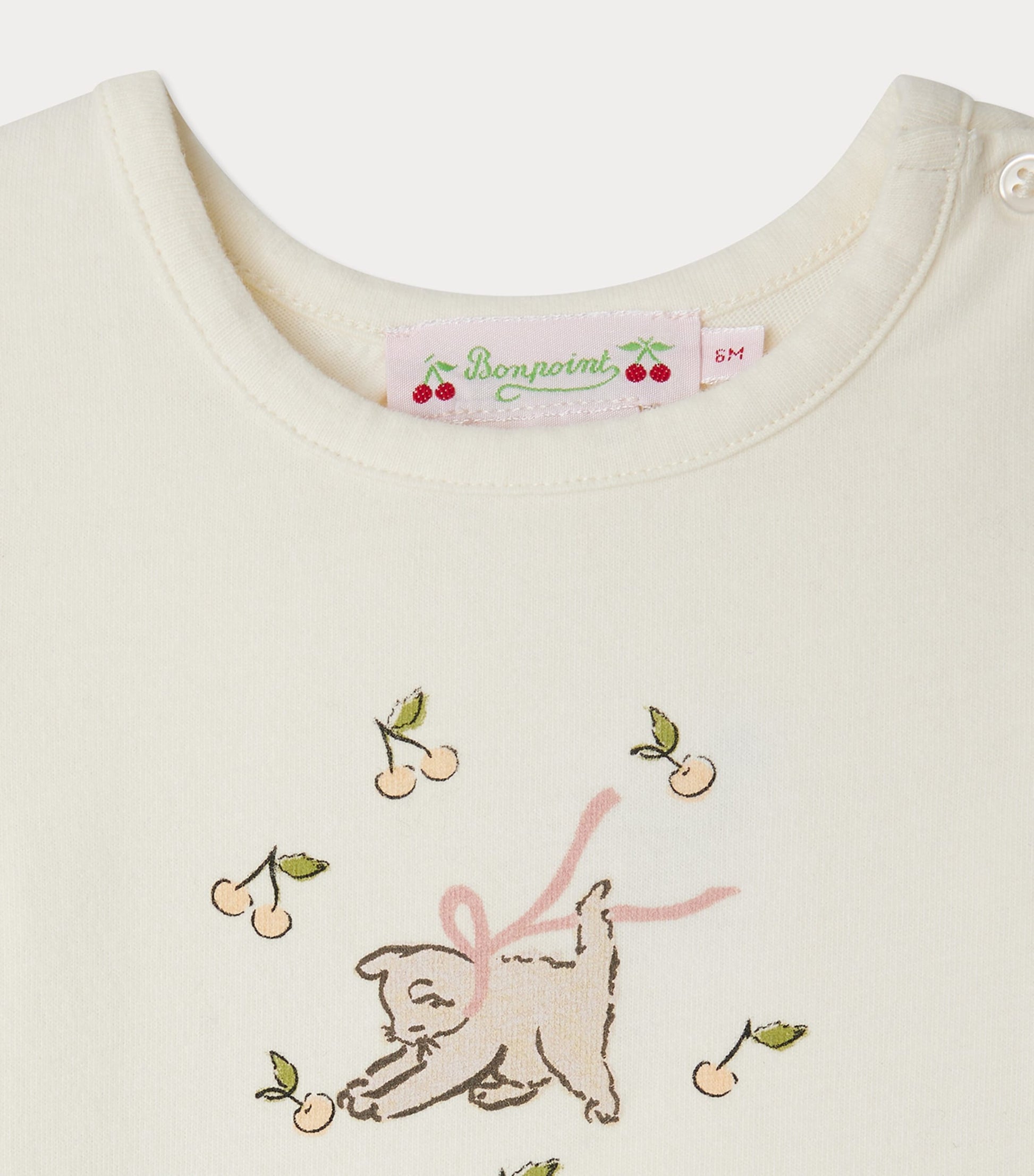 Cotton Long-Sleeve Cat T-Shirt (6-18 Months)