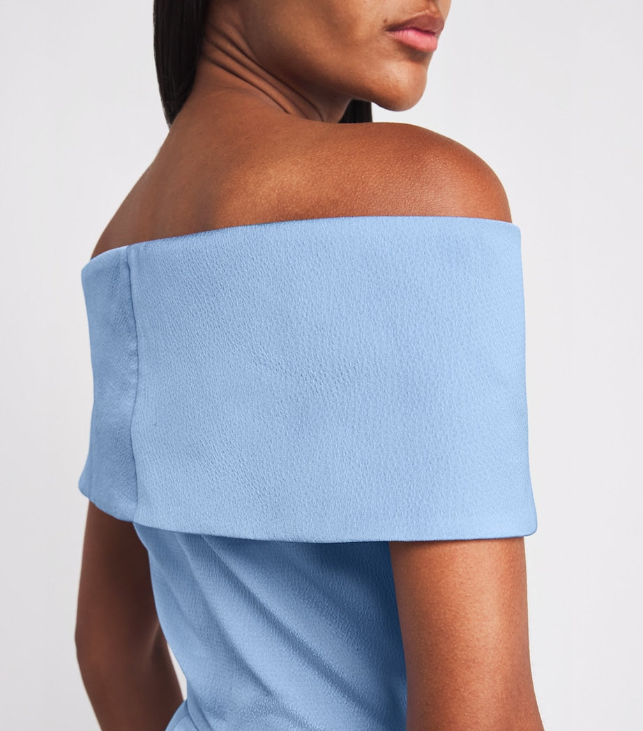 Charmeuse Off-The-Shoulder Philomena Gown