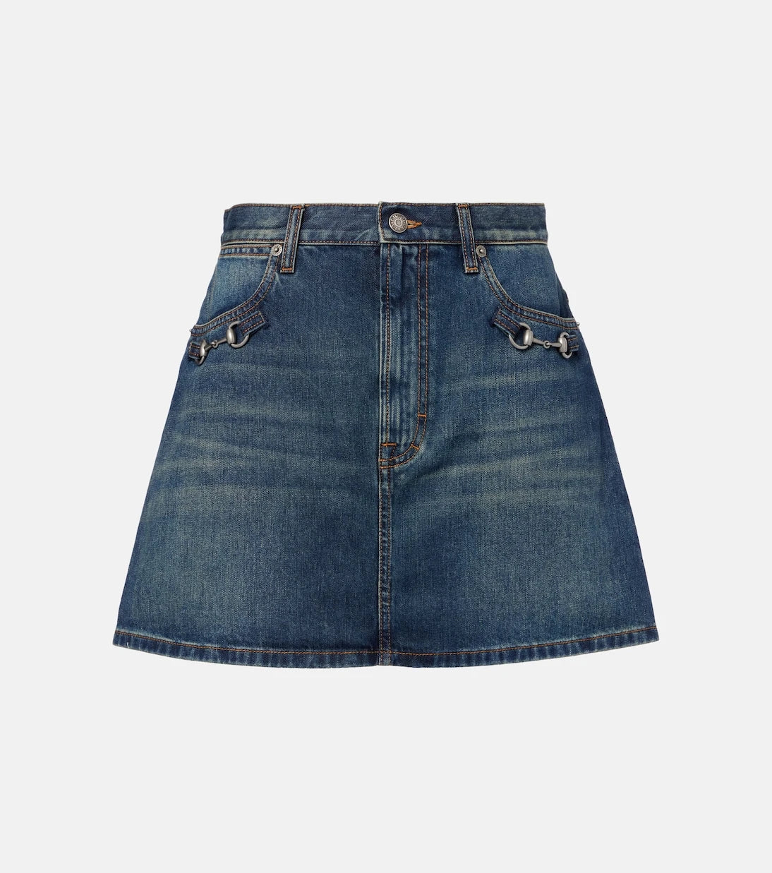 Gucci - Horsebit denim miniskirt
