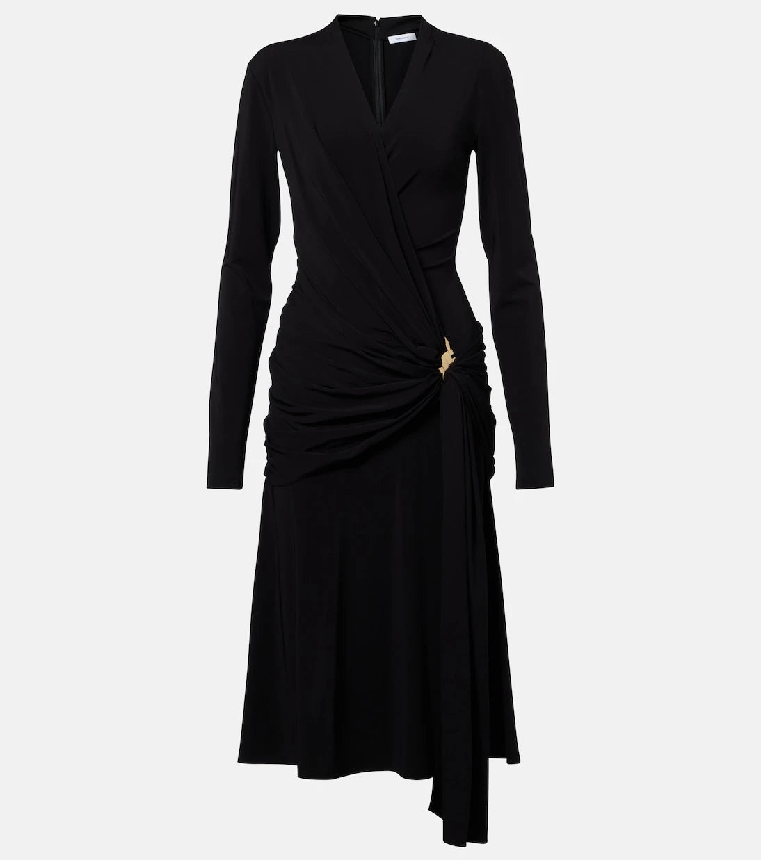 Ferragamo - Draped jersey midi dress