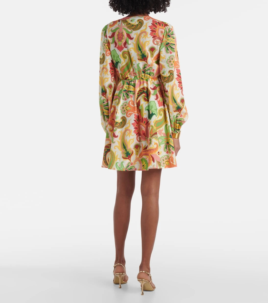 Etro - Floral cotton and silk minidress