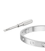LOVE Classic White Gold 4-Diamond Bracelet
