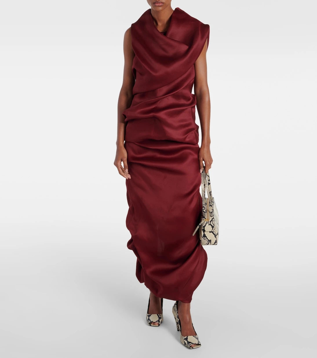 Khaite - Luola draped silk top