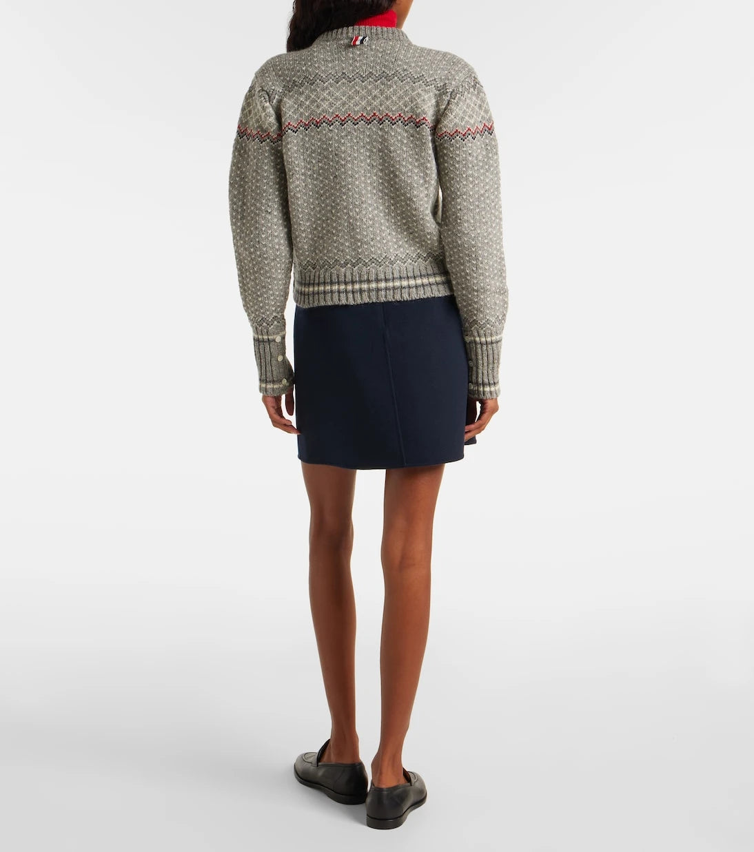 Thom Browne - كارديجان من الصوف والموهير