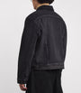 Black Logo Trucker Denim Jacket