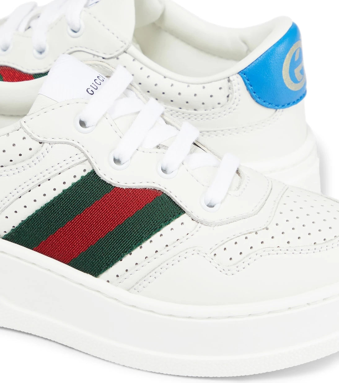 Gucci Kids - حذاء رياضي سميك من الجلد بحرف B