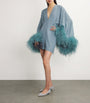 Feather-Trim Magnifique Mini Dress