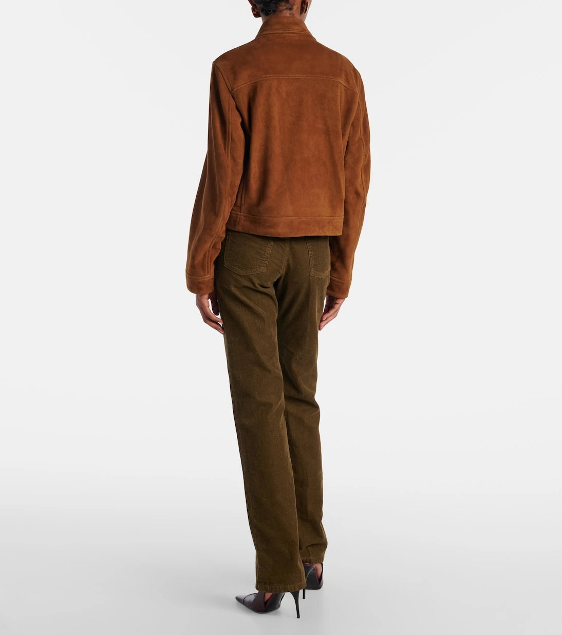 Nour Hammour - Vanves suede bomber jacket