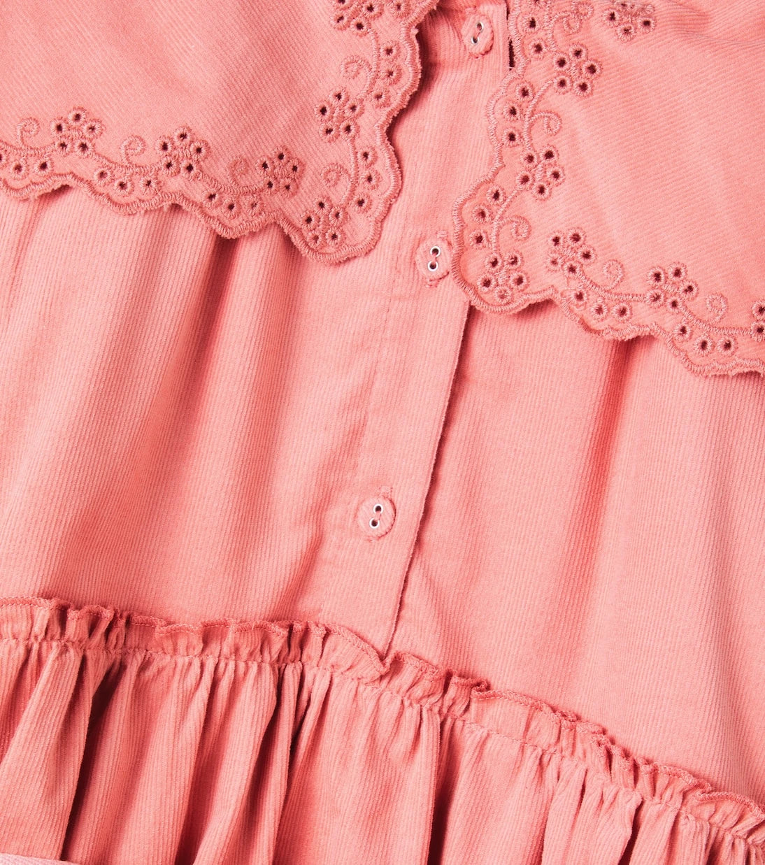 C'era Una Volta - Manola belted embroidered cotton dress