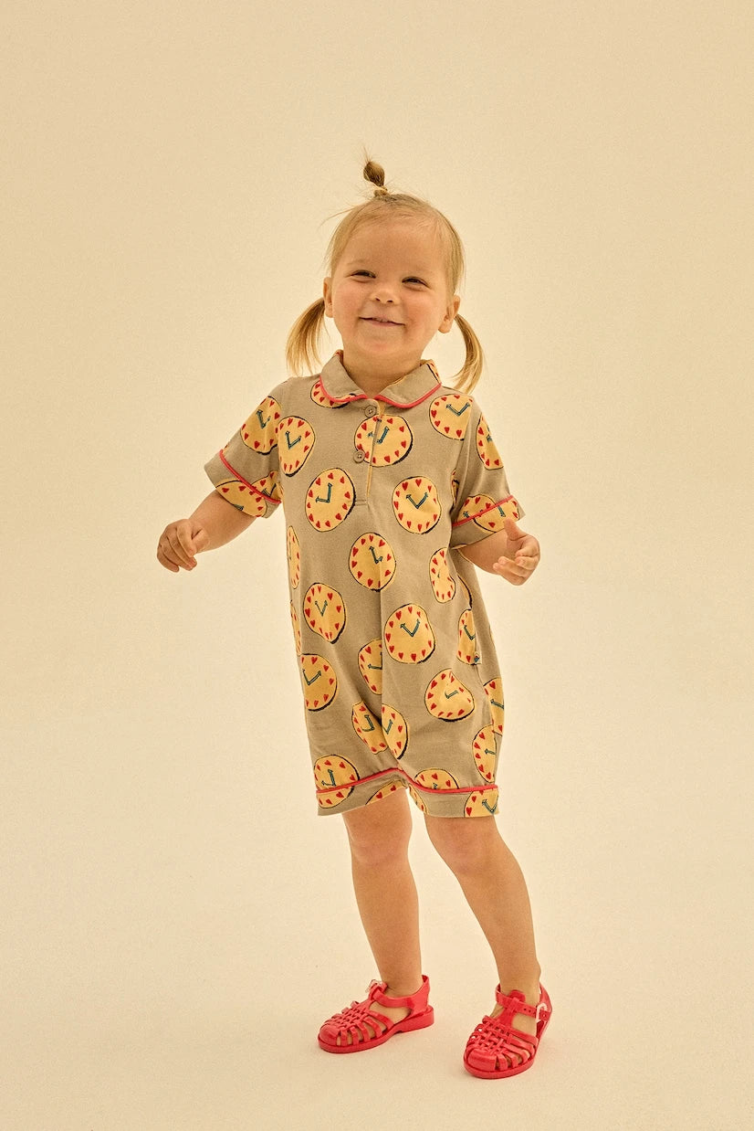 Jellymallow - Baby Watch cotton jersey playsuit