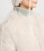 White Lamb Fur Coat