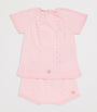 Cotton Knitted Top and Bloomers Set (0-6 Months)