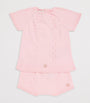 Cotton Knitted Top and Bloomers Set (0-6 Months)