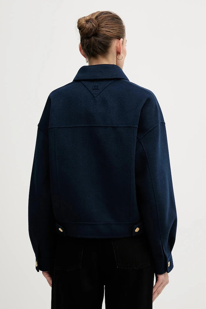 Палто с вълна Tommy Hilfiger